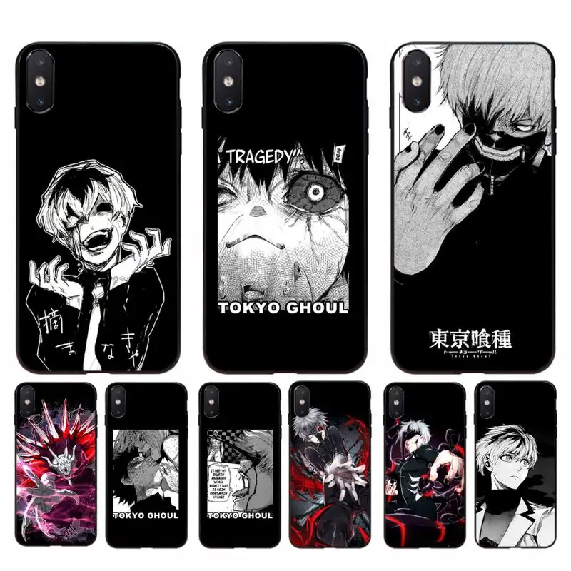 Чехол для телефона Babaite Tokyo Ghouls черный чехол iphone 11 12 Pro Max X XS MAX 6 6s 7 8 plus 5 5S 5SE XR SE2020 |
