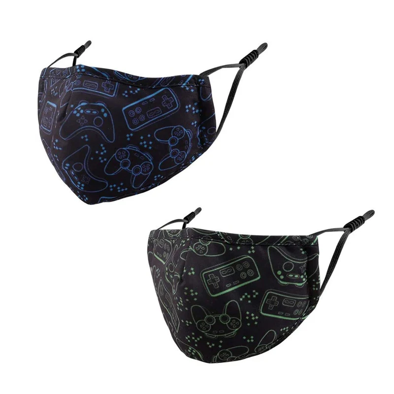 3D детская черная маска для лица синяя зеленая мультяшная новая дышащая против