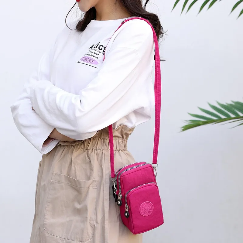 Модная сумка через плечо для женщин мобильный телефон Дамская спортивная бега с