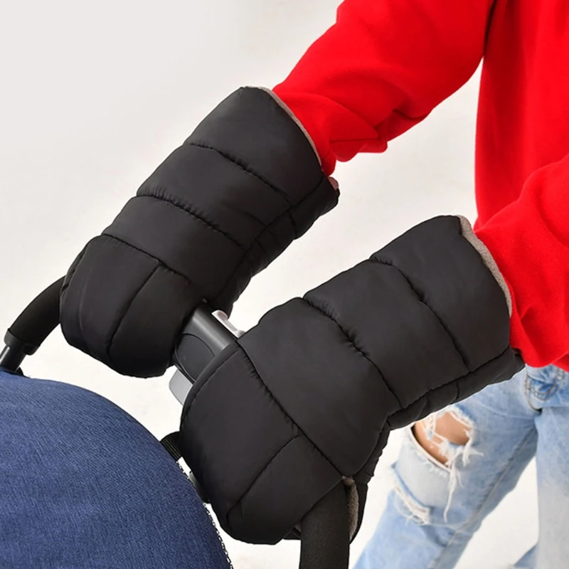 

Winter warm Muff gloves Thick Plush for Baby carriage Stroller Pram Pushchair 1 pair