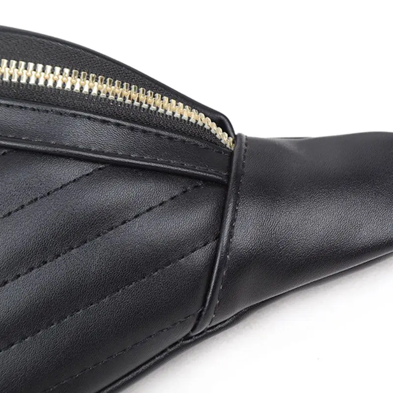 

50LD Women Waist Bags PU Leather Belt Shoulder Bag Fanny Pack Crossbody Phone Pouch for Party Travel Hiking