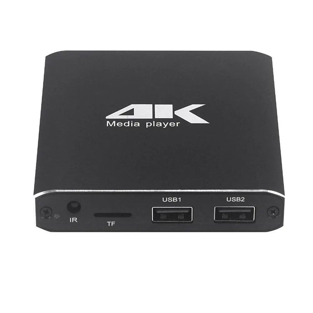Металлический Мини-медиаплеер Autoplay Full HD 4K с поддержкой карт Micro SD TF USB-накопителя