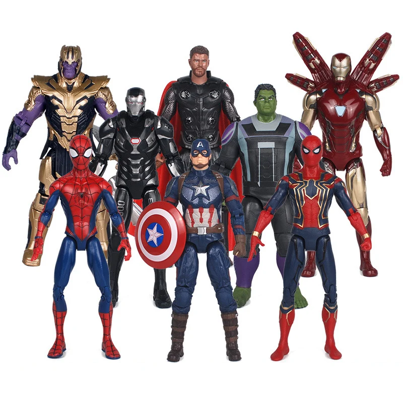 

Экшн-фигурки из фильма Marvel «Мстители: война бесконечности», Железный человек, паук, Халк, Тор, Капитан Америка, танос, игрушки