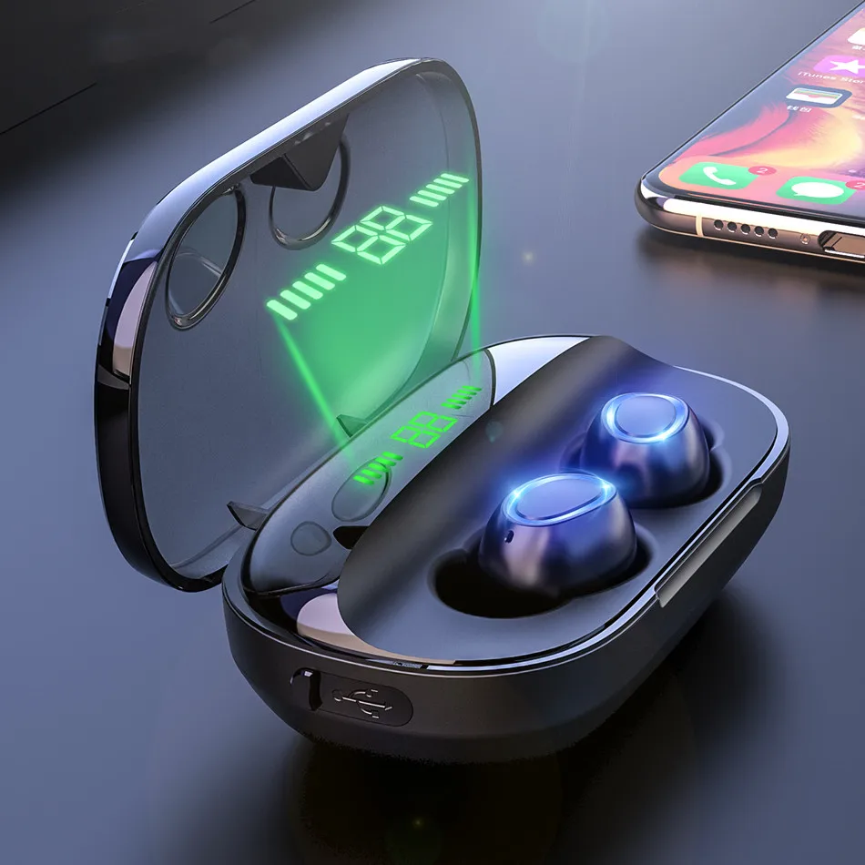 TWS беспроводные наушники Bluetooth 5 0 с шумоподавлением стерео гарнитура для iPhone X 11
