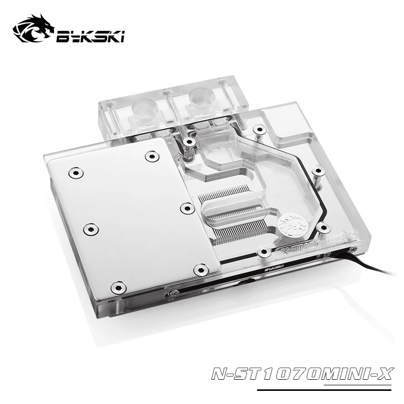 Водяной блок Bykski GPU для ZOTAC GeForce GTX 1070MINI графическая карта 12 в RGB или 5 В A Mobo AURA SYNC N