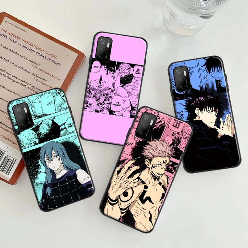 

Jujutsu Kaisen Gojou Satoru Luxury Phone Cover For Xiaomi POCO F3 GT X3 Pro X3 GT M3 M3 Pro X3 X3 NFC Soft Silicone TPU Case