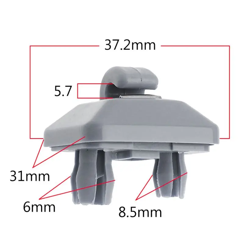 

8U0857562 8E0857562 Plastic Gray Sun Visor Clip Hook Holder for audi 2013-2015 F7QB