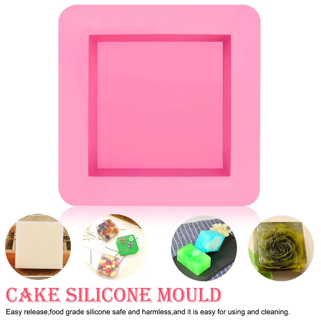 Лидер продаж Высококачественная силиконовая форма для выпечки квадратных