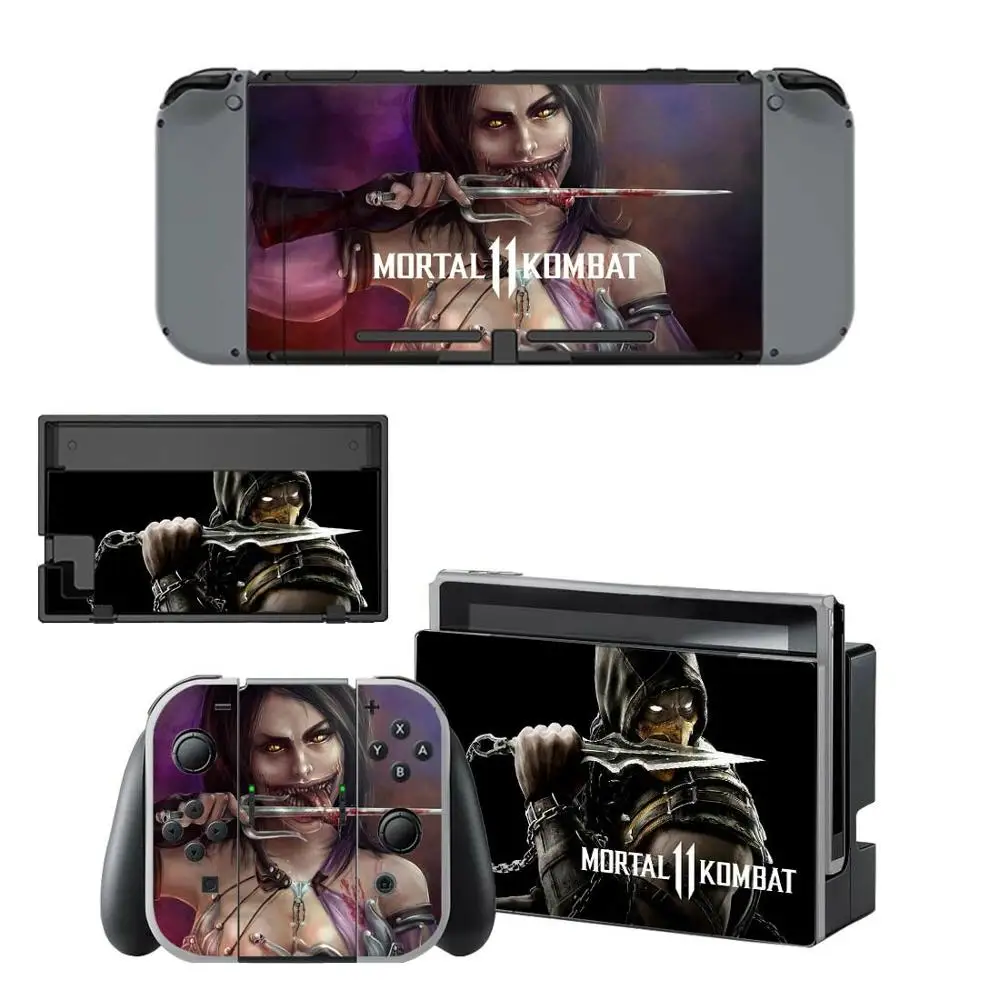 Наклейки Nintendo switch Skin Mortal Kombat Switch для консоли Joy con Controller Dock Skins|Наклейки| |