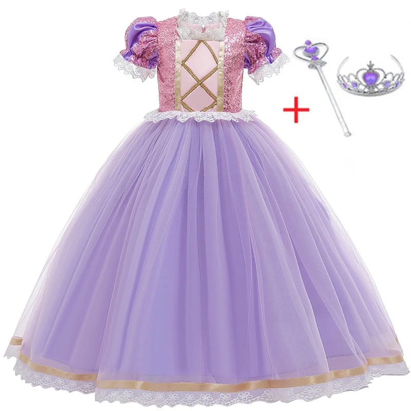 Новое платье для девочек Одежда детей Платья Костюм принцессы на день рождения
