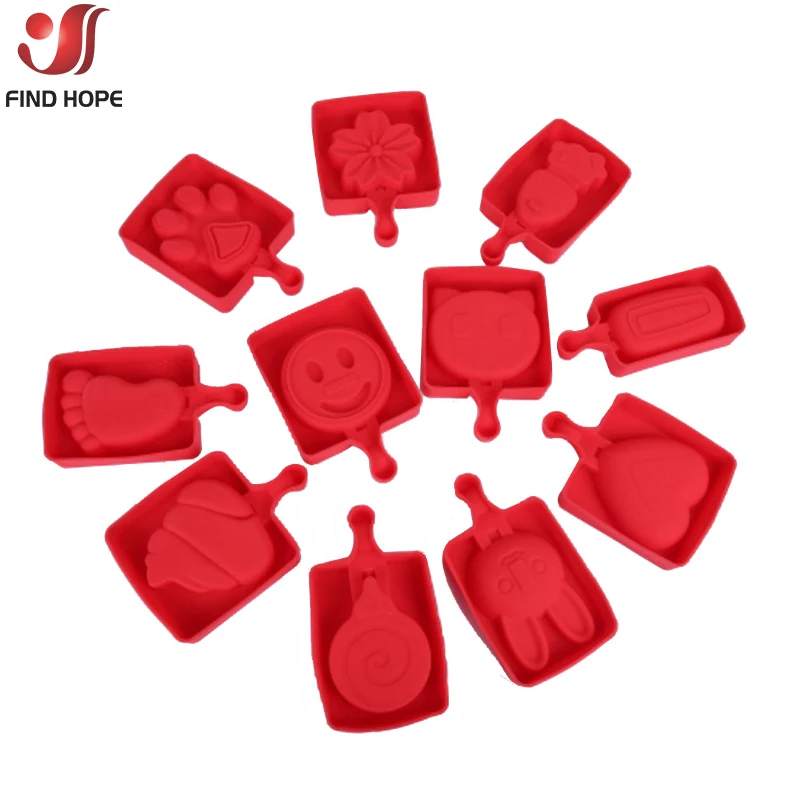 Силиконовая форма для мороженого приготовления сока поп сердца снеговика