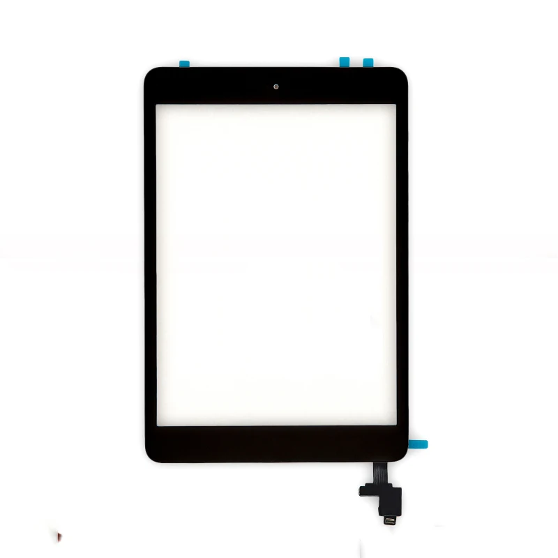 Для iPad Mini 1 Mini 2 A1432 A1454 A1455 A1489 A1490 A149 стекло сенсорный экран дигитайзер сенсор+ IC чип Разъем Flex+ ключ кнопка