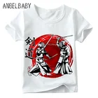 Детская смешная футболка с рисунком ММА, Кендо, детские летние топы с коротким рукавом, Повседневная белая футболка для мальчиков и девочек, ooo398