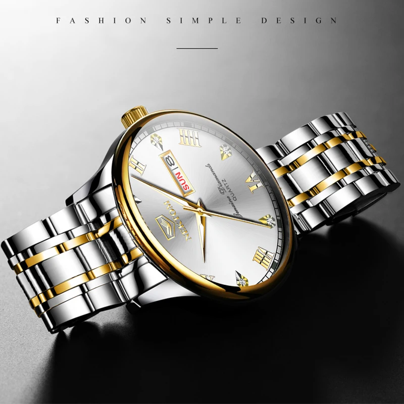 Мужские часы NEKTOM роскошные Брендовые спортивные с хронографом из