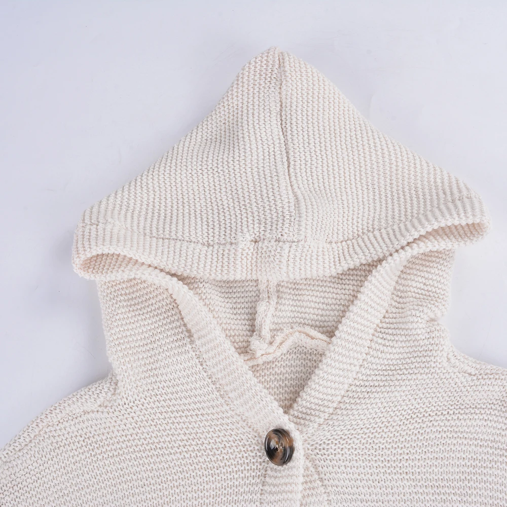 Female Cardigan Women Long Knitted Cardigan Hooded Sweater Solid Autumn Long Winter Knitting Coat Plus Size 5XL Casual Knittwear