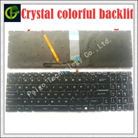 new english crystal rgb backlit colorful keyboard for msi ms 16j5 ms 16j6 ms 1783 ms 1785 ms 16j1 v143422fk1 s1n 3eus223 sa0 us