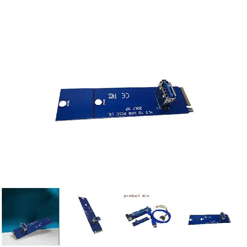

NGFF M.2 to PCI-E X16 Slot Transfer Card Mining Pcie Riser Card VGA Extension Cable GK99