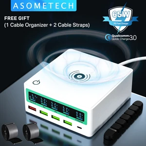 130w multi usb charger quick charge 3 0 pd3 0 65w usb c pd usb c type c fast charger hub station for iphone 12 pro max macbook free global shipping