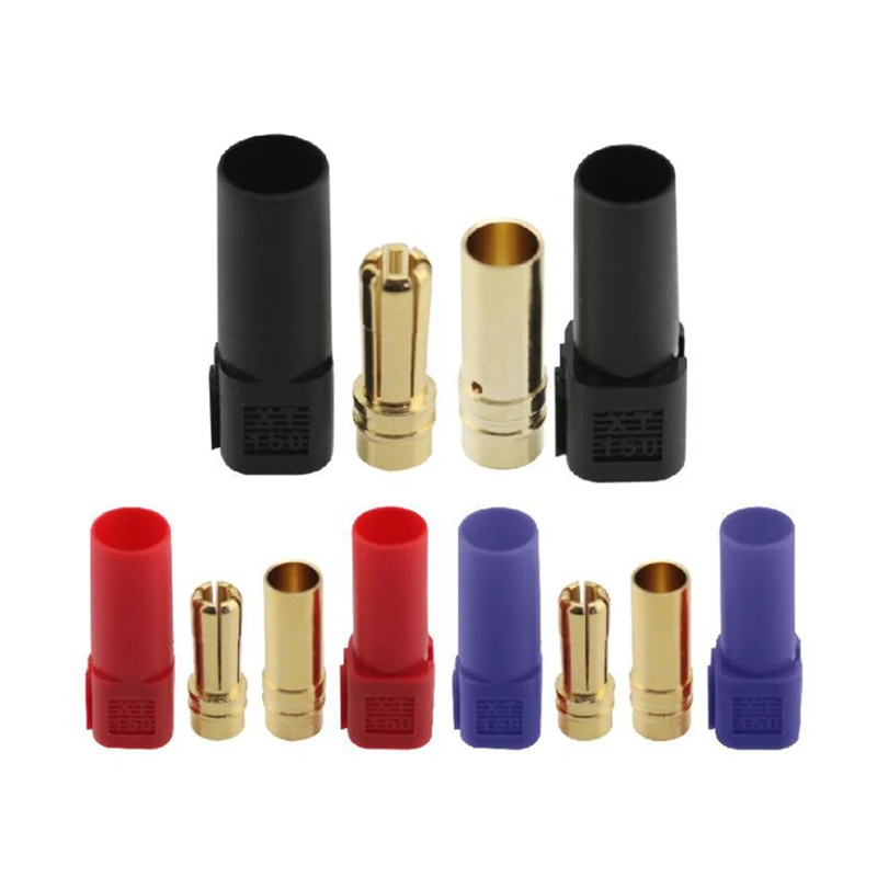 

Amass XT150 6 мм 120A Высокоточный переходник с разъемом штекер-гнездо для радиоуправляемой модели вертолета самолета дрона литий-полимерной батареи