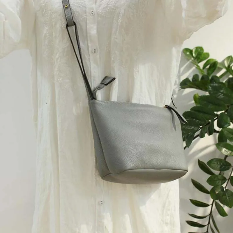 Классические сумки на плечо из натуральной кожи простая повседневная