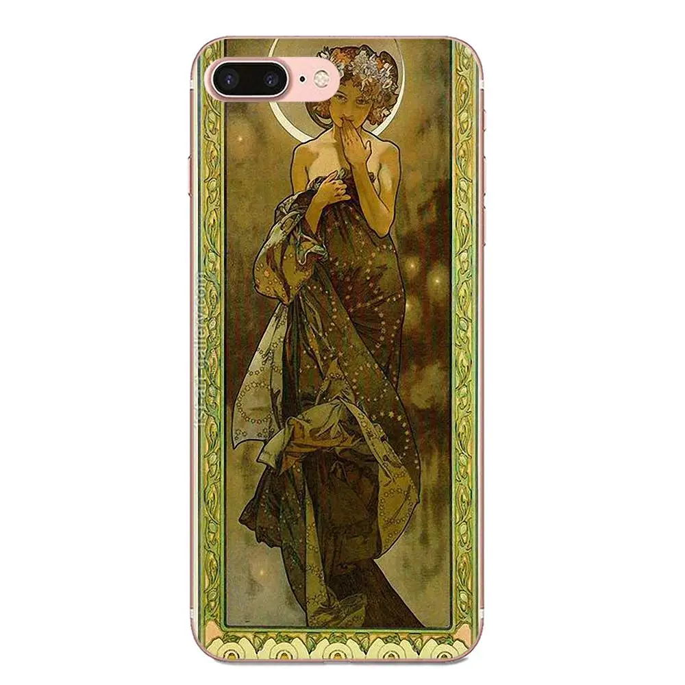 Художественный постер Alphonse Mucha Slim для Huawei Honor 4C 5A 5C 5X 6 6A 6X 7 7A 7C 7X 8 8C 8S 9 10 10i 20 20i Lite Pro