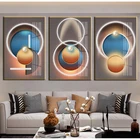 Абстрактное искусство стен, современный геометрический постер и печать, HD картина для гостиной, домашний Декор, живопись