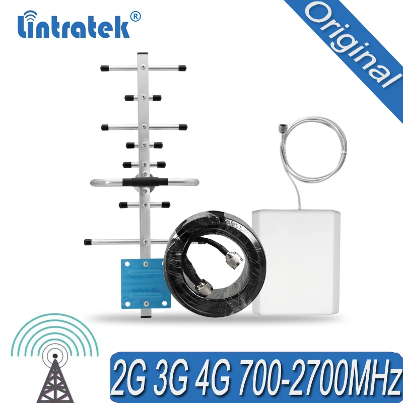 

Комплект антенн 700-2700 МГц для ретранслятора сигнала GSM WCDMA DCS усилитель UMTS 4G LTE 12dBi наружная антенна Yagi