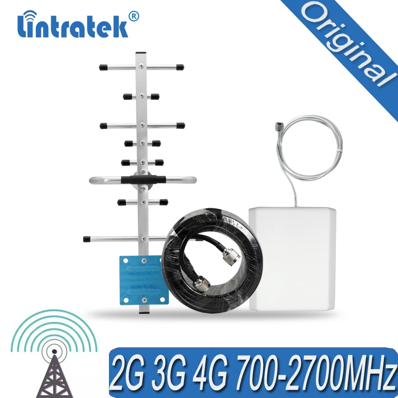 Комплект антенн 700-2700 МГц для ретранслятора сигнала GSM WCDMA DCS усилитель UMTS 4G LTE 12dBi