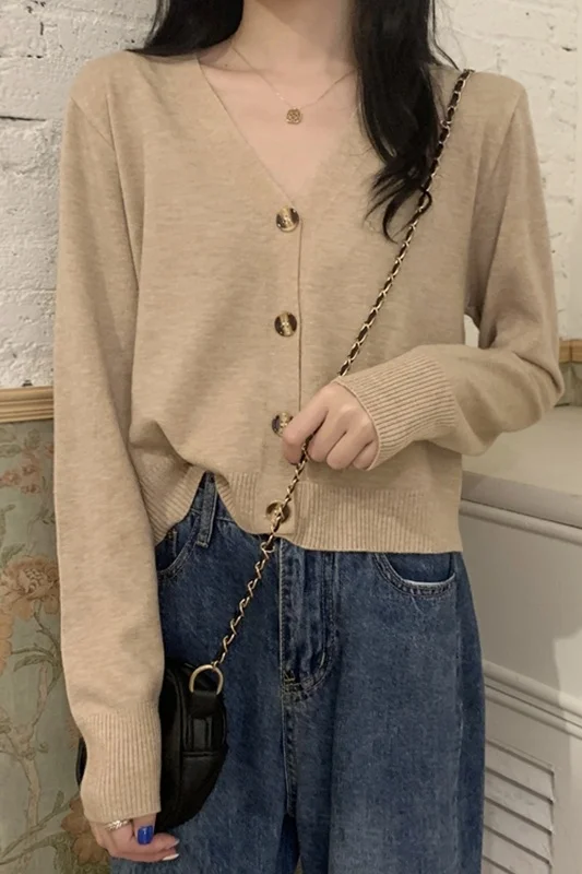 Женский вязаный кардиган с длинным рукавом тонкая Солнцезащитная куртка во