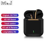 New AIR J18 TWS Bluetooth Headphones Stereo True Wireless Headphone Earbuds Ear Handsfree Earphones Ear Buds For Mobile Phone