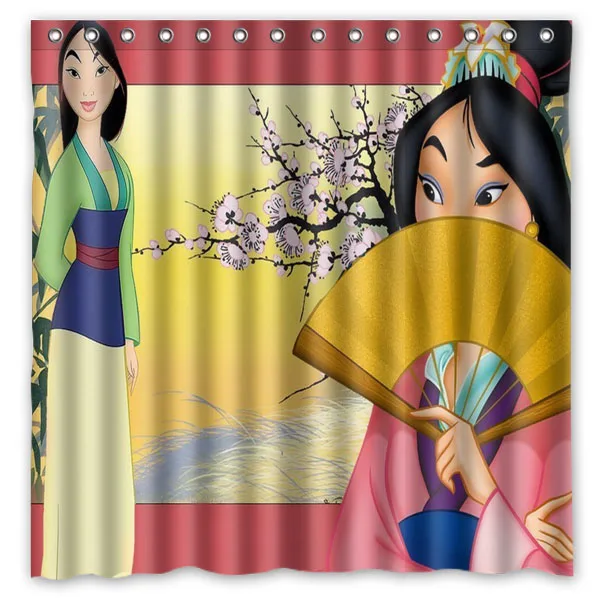 Mulan занавеска для душа водостойкая полиэфирная ткань ванной Прямая поставка