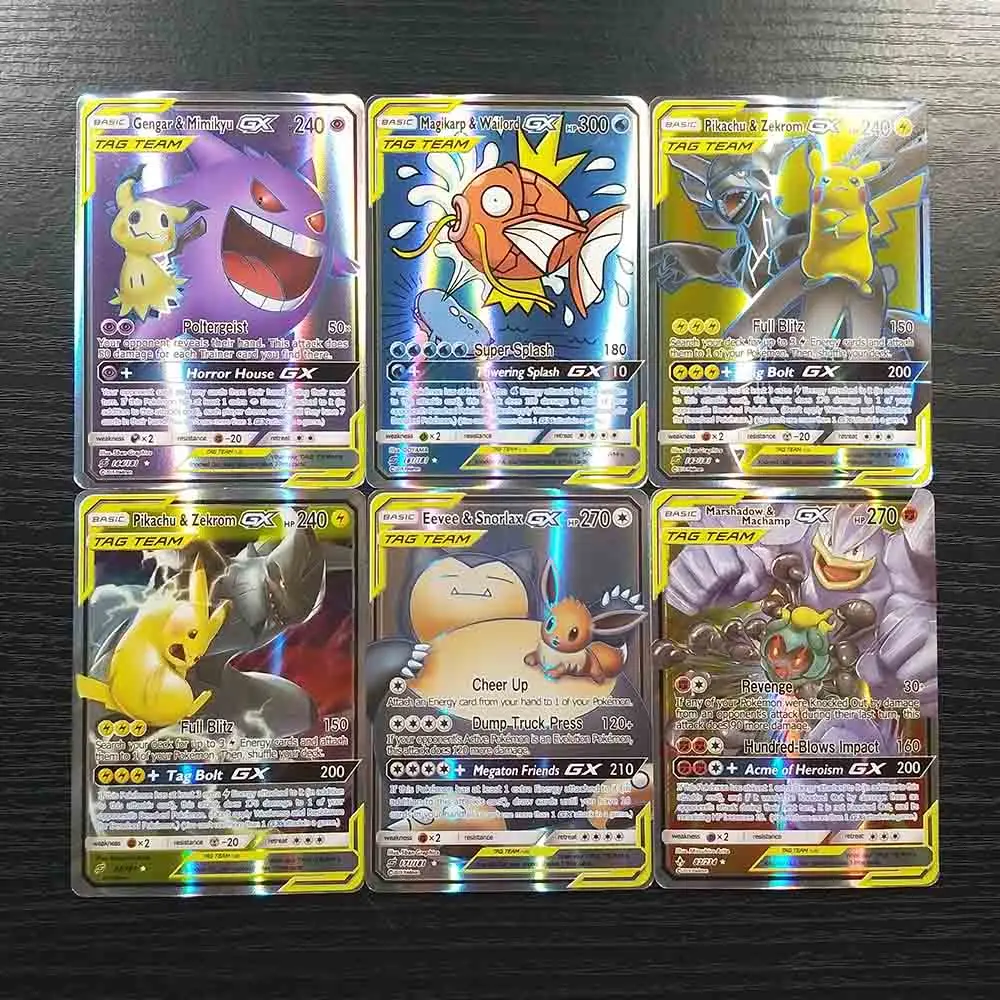 Team Collections Battle Shining Card Nastolnaya Igra Detskie Igrushki Podarki Pokemon Cards 100 Gx Flesh Karty Igrushki I Hobbi Aliekspress