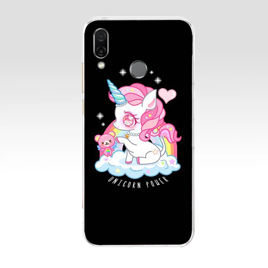 74AA Unicorn On Rainbow Jetpack Soft TPU Case Cover For Huawei Honor 8 8S 8X Lite 9 | Мобильные телефоны и аксессуары