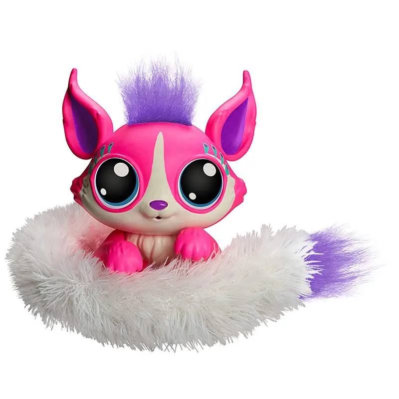 FOX03 Плюшевая игрушка Lil Gleemerz Acousto-optic Touch Interactive Pet волшебный цвет хвост фигурка лисы модель игрушки Дети Рождественские подарки - Цвет: FOX03