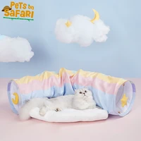 cat bed house detachable collapsible tunnel pet furniture puppy beds for small dogs mat pet supplies sleeping