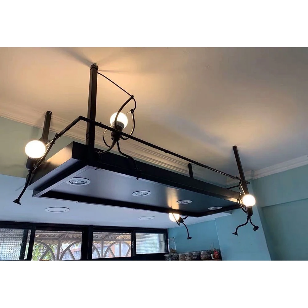 

Little Man Climbing Pendant Light Modern Hanging Lamp Creative Iron People Lights Metal Cord Pandant Lamps for Kid Children Room