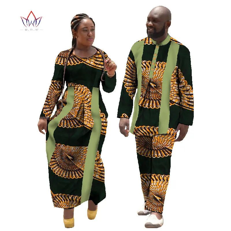 Женская и мужская африканская свадебная одежда Дашики комплект из двух