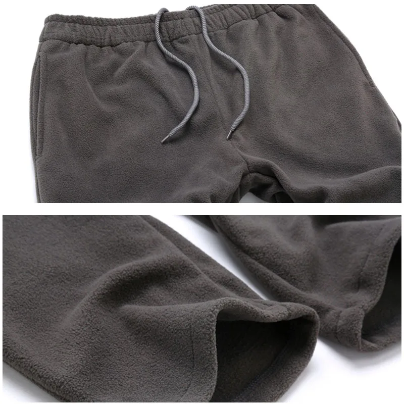 Мужские и женские уличные Зимние флисовые брюки ветрозащитные утепленные теплые