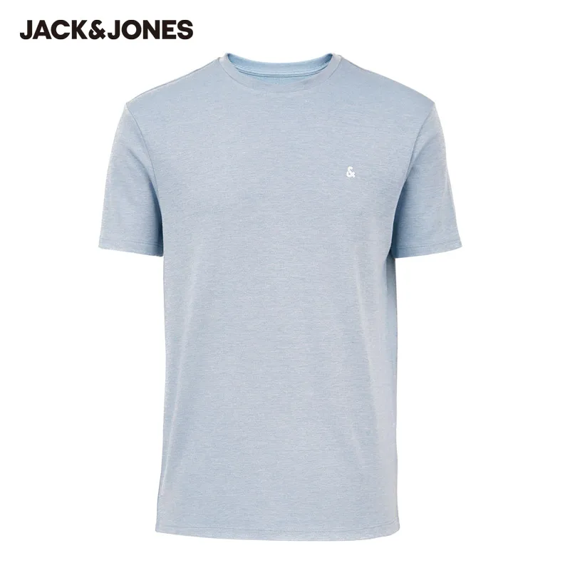 JackJones Мужская разноцветная деловая Повседневная футболка с круглым вырезом и