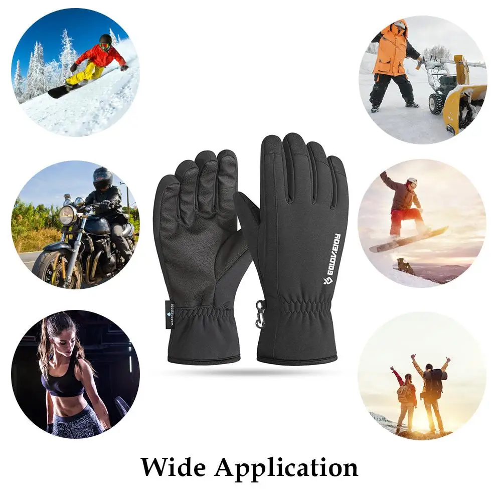 

Motorcycle Gloves Waterproof Winter Warm FIshing Gloves Touch Screen Snow Ski Gloves Warm Gloves For Riding Cycling