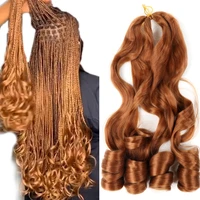 22 spiral curls synthetic yaki hair bundles loose wave braiding hair crochet braids blonde freetress wavy hair extension