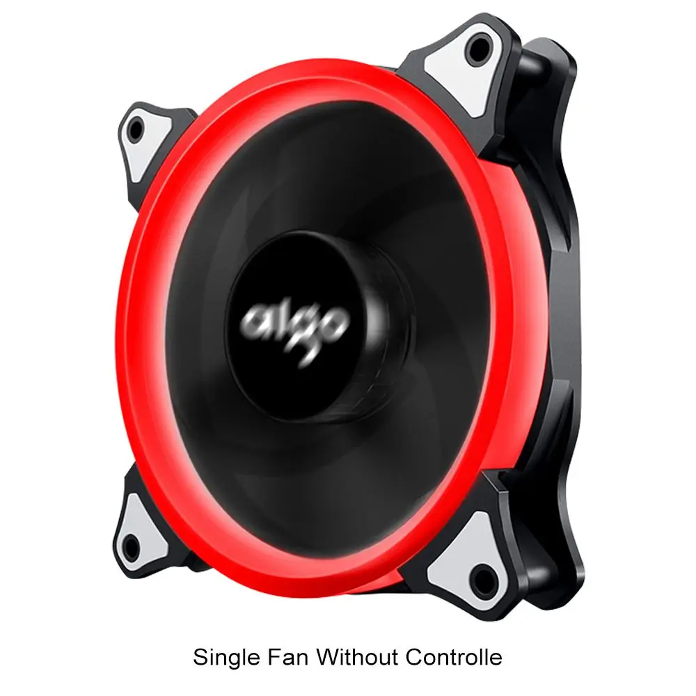 1 fan no controller Aigo 120 мм вентилятор PC чехол Вентилятор Кулер Регулируемый Aurora RGB Led компьютер Вентилятор охлаждения 12 в бесшумный вентилятор PC чехол вентилятор для компьютера - Цвет лезвия: 1 fan no controller