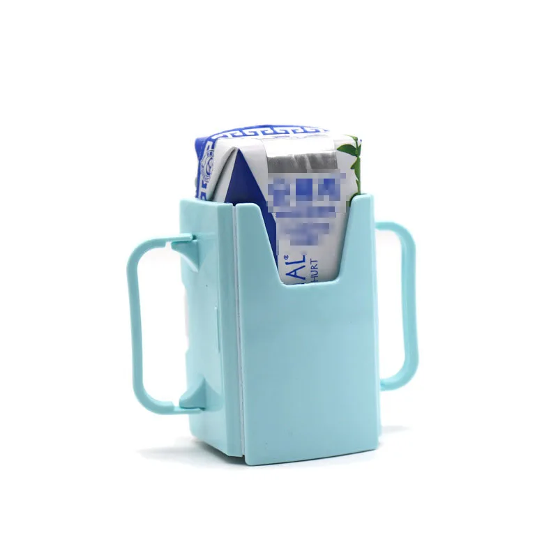 

Bottle Cup Milk Holder Adjustable Safety Plastic Baby Toddler Juice Box Drinking