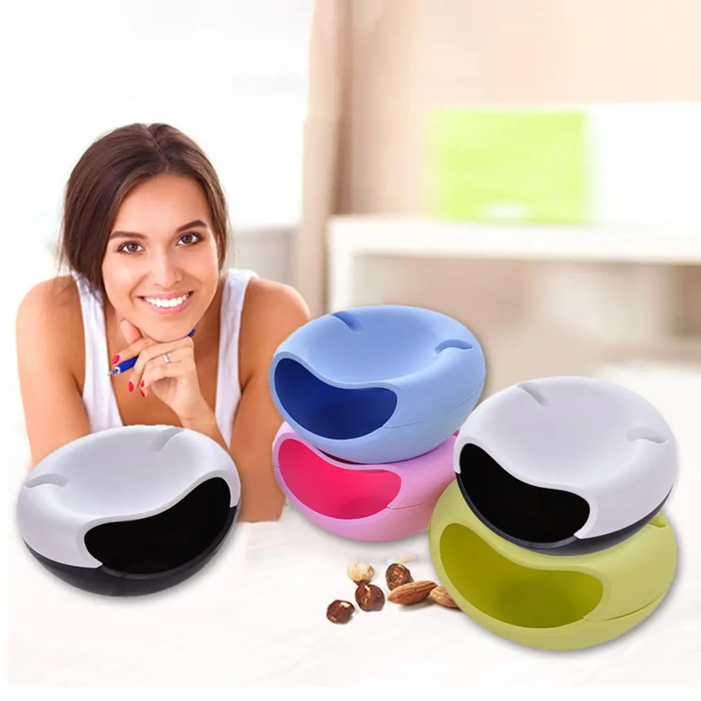 Популярная двухслойная тарелка для семян дыни пластиковая корзина сухофруктов в