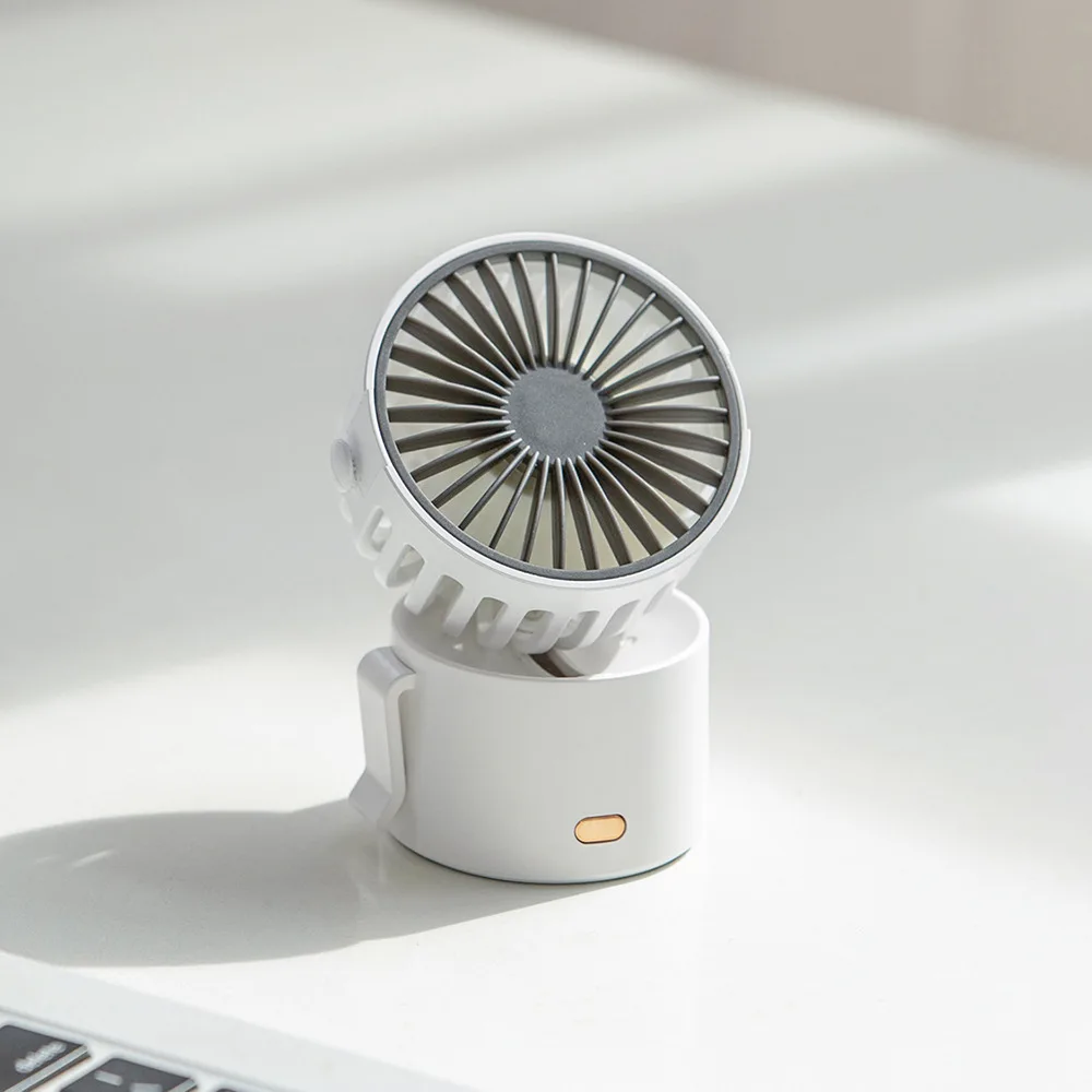 

2021 new f852 variable small fan lightweight Mini can be hung neck can be hung waist can be desktop 45 Up and down air supply