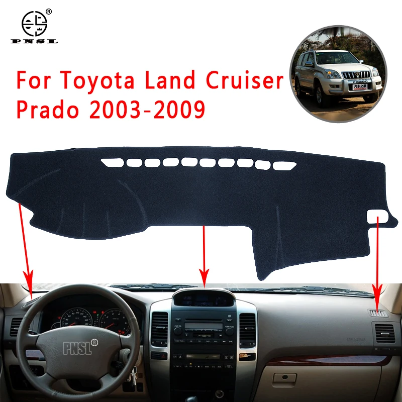 PNSL крышка приборной панели автомобиля коврик для ковёр Toyota Land Cruiser prado 2003 2009