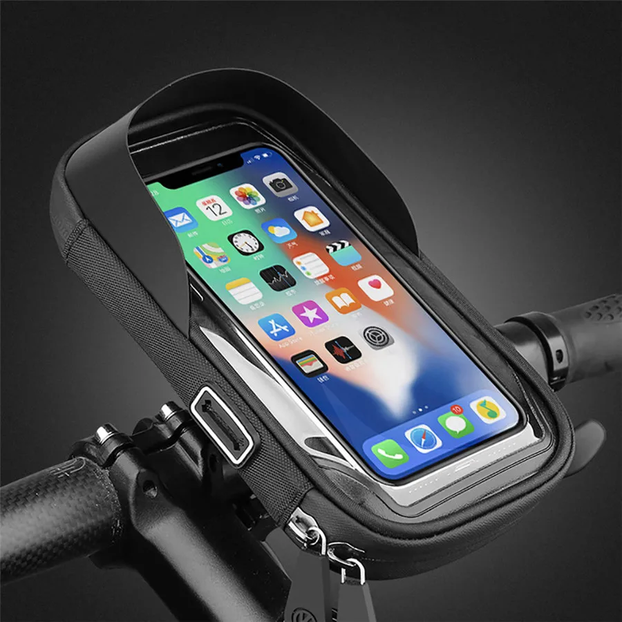 Motorcycle Bicycle Waterproof Mobile Phone Bag MTB Touch Screen Anti-Scratch Dust Damage 4.5-6.5 Inch WBD | Спорт и развлечения