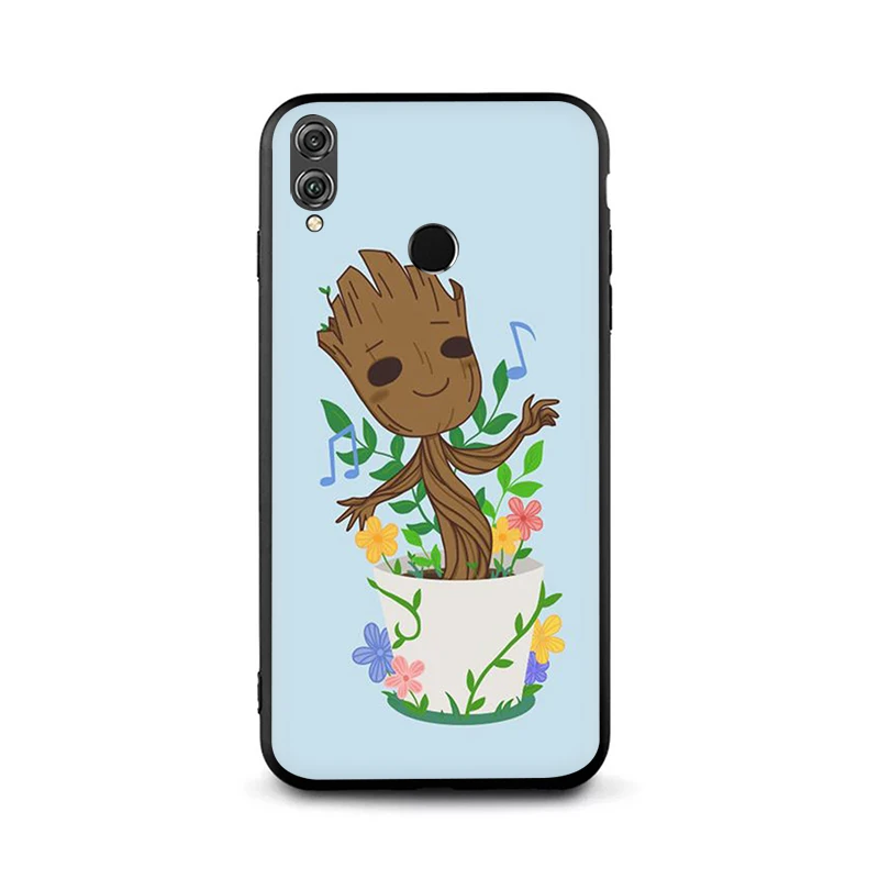 B6 EWAU Marvel милый мультфильм Грут силиконовый чехол для телефона для Huawei Honor 6a 7A Pro 7C 7X8X8 9 Note 10 Lite view 20 9X Pro - Цвет: B6