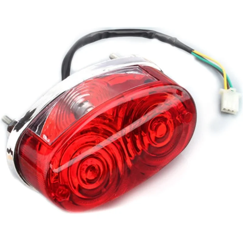 

Красный задний стоп-сигнал для мотоцикла, 12 В постоянного тока, стоп-светильник, лампы для квадроцикла от 125 до 250 куб. См, китайские квадроциклы, квадроциклы и карт, четырехколесные колеса