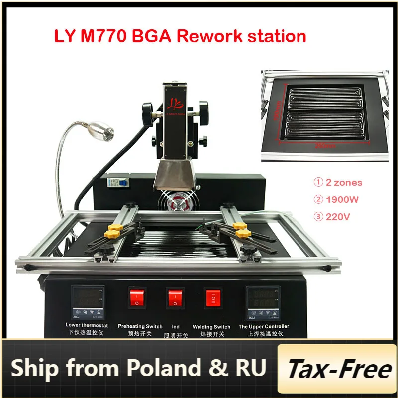 Россия Бесплатная налога инфракрасный мобильный телефон BGA паяльная станция LY M770